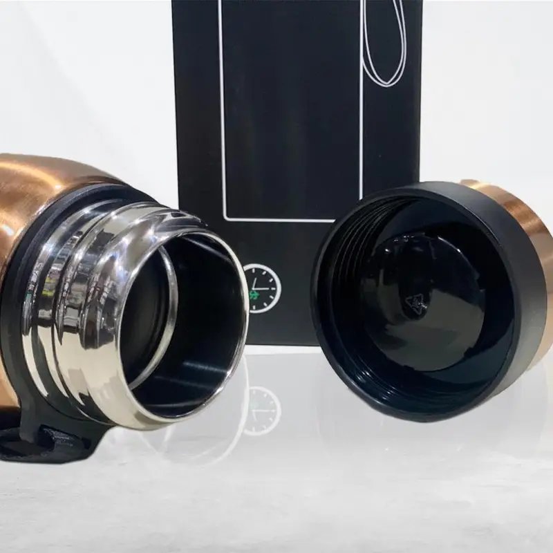 750ml Stainless Steel Vacuum Flask โ 304 Steel Double Wall Insulated Bottle for Hot & Cold Beverages | Leakproof with Carry Strap - Image 5