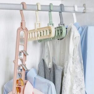 Nine Holes Hanger, Space Saving Clothes Hanger (pack of 2)