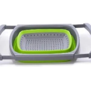 Collapsible Silicone Colander & Strainer – Quick Drain Kitchen Basket for Fruits, Vegetables & Pasta