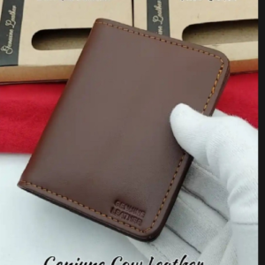 Premium Genuine Cow Leather coffee color  Mini Wallet